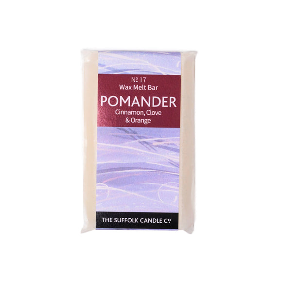 POMANDER - Cinnamon, Clove and Orange - handmade wax melt bar - 50g