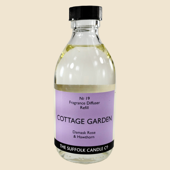 COTTAGE GARDEN - Damask Rose, Hawthorn and Violet - Diffuser oil refill - 250ml