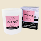 ESSENCE - Cassis, Fig and Raspberry - handmade soy candle - 200g - white glass