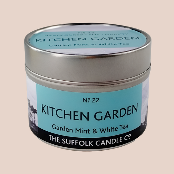 KITCHEN GARDEN - Garden Mint and White Tea - handmade soy candle - 100g