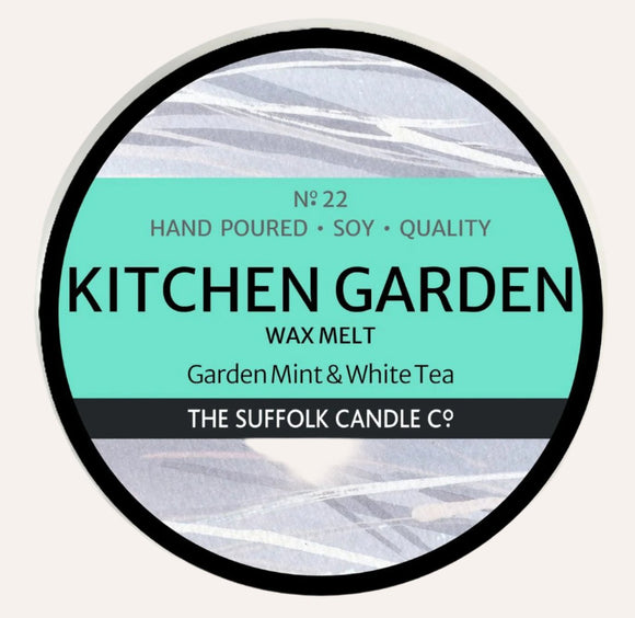 KITCHEN GARDEN - Garden Mint and White Tea - handmade wax melt - 50g