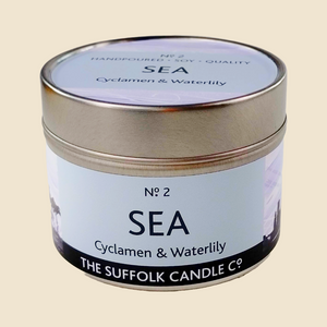SEA - Cyclamen and Waterlily - handmade soy candle - 100g