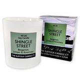 SHINGLE STREET - Bergamot, Juniper and Rosemary - handmade soy candle - 200g - white glass