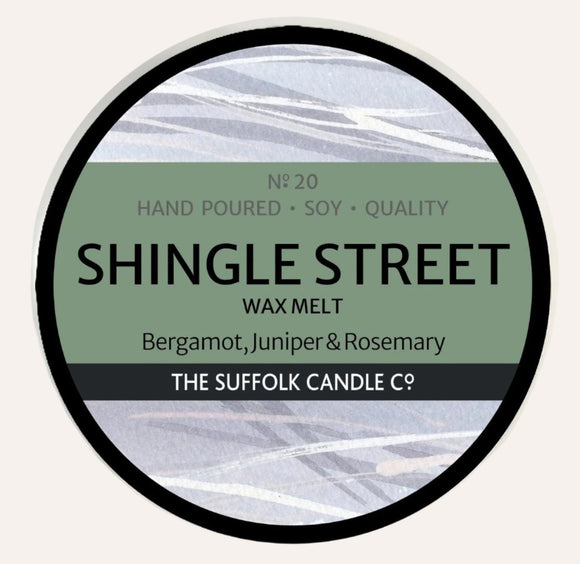 SHINGLE STREET - Bergamot, Juniper and Rosemary - handmade wax melt - 50g