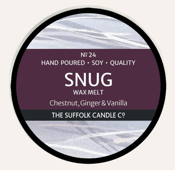 SNUG - Chestnut, Ginger and Vanilla - handmade wax melt - 50g