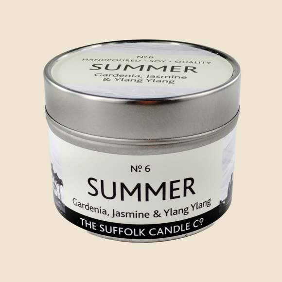 SUMMER - Gardenia, Jasmine and Ylang Ylang - handmade soy candle - 100g