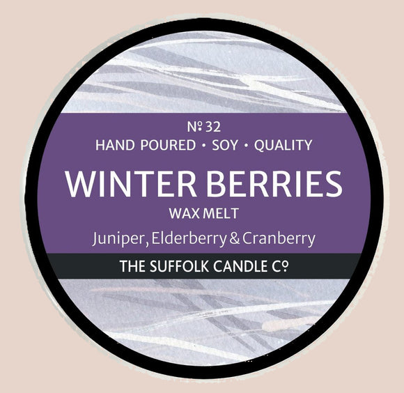 WINTER BERRIES - Juniper, Elderberry and Cranberry - handmade wax melt - 50g