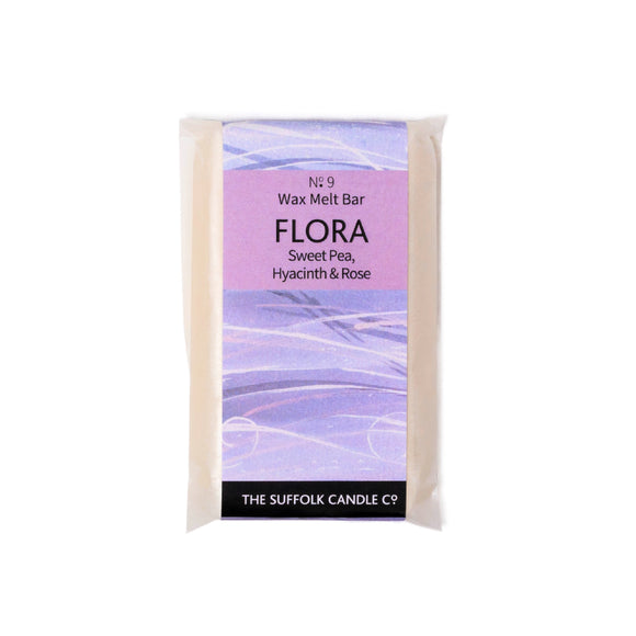 FLORA - Sweet Pea, Hyacinth and Rose - handmade wax melt bar - 50g