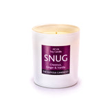 SNUG - Chestnut, Ginger and Vanilla - handmade soy candle - 200g - white glass