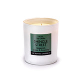 SHINGLE STREET - Bergamot, Juniper and Rosemary - handmade soy candle - 200g - white glass