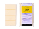 ZEST - Basil, Lime and Mandarin - handmade wax melt bar - 50g