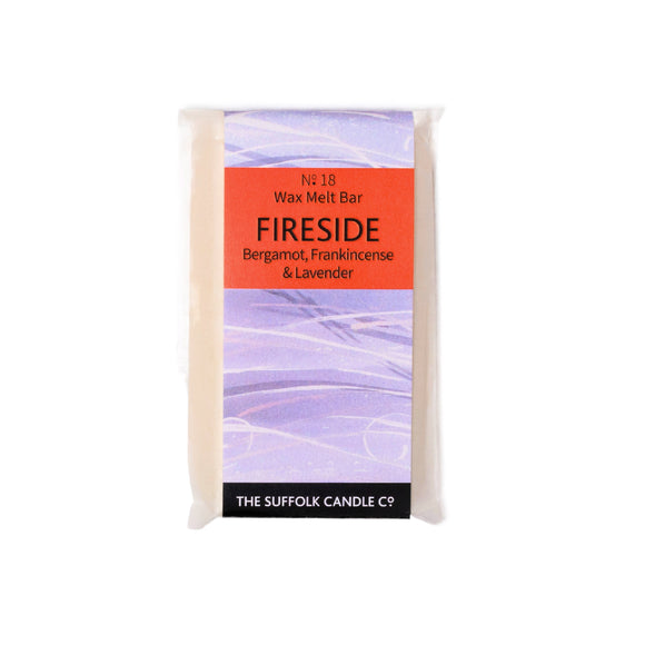 FIRESIDE - Bergamot, Frankincense and Lavender - handmade wax melt bar - 50g