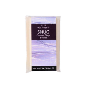 SNUG - Chestnut, Ginger and Vanilla - handmade wax melt bar - 50g